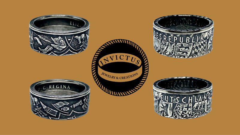 Invictus Coin Rings and Creations